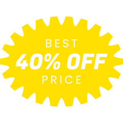 Sale icon badge. Special offer discount tags. Coupon shape templates design. Cyber monday sale discounts. Black friday shopping icons. Best ultimate offer badge. Super discount icons. Vector icons