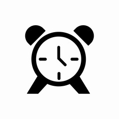 desk alarm clock icon sign vector