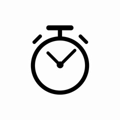 stopwatch clock icon sign vector
