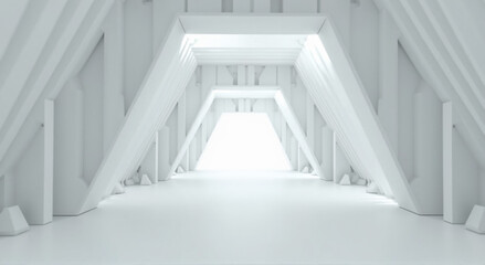 3d render of a corridor