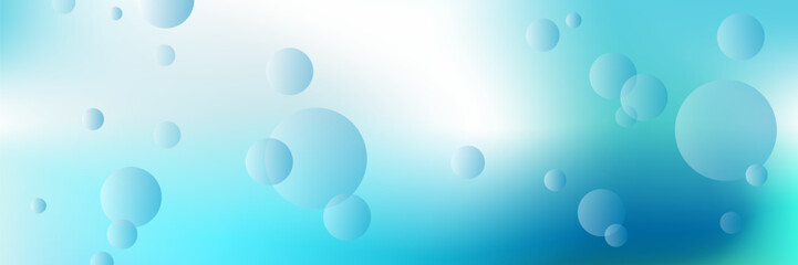 Abstract bubbles web banner background with copy space