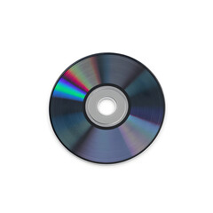 3d icon cd record on white background. Generative AI