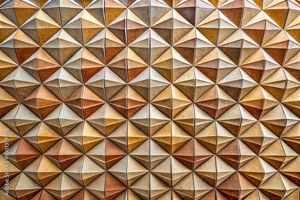 Wall mural geometric wall pattern close-up with triangular shapes