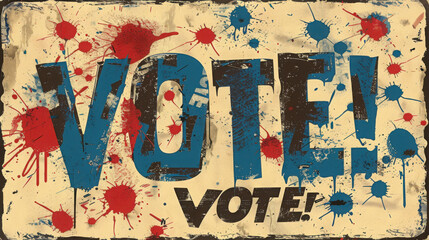 Obraz premium American flag and election memorabilia