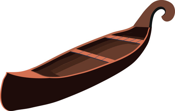 canue boat or kayak illustration which is used as a vehicle for transport