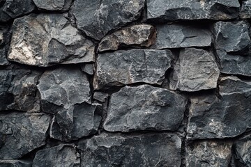 Dark gray stone wall background with an aged texture