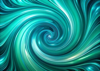 Vibrant teal abstract background featuring swirling whirlpools of blue-green hues, evoking a sense of fluidity and