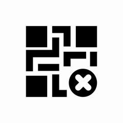 Qr code icon sign vector