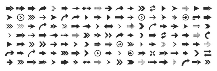 Arrow icon set. Vector elements.