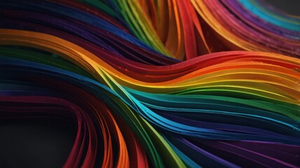 Naklejka premium Colorful Paper Strips Abstract