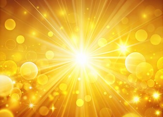 Vibrant yellow background illuminated by soft, warm light, creating a bright and optimistic atmosphere, perfect for