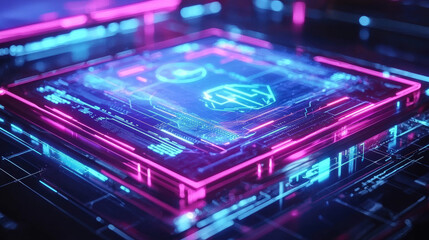 Obraz premium Technology Background 