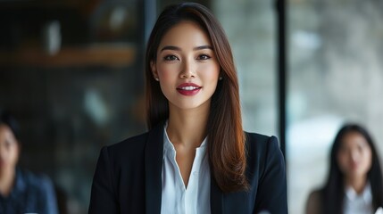 Naklejka premium Confident Businesswoman Leading Training Session