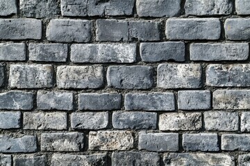 Gray brick wall background, seamless texture