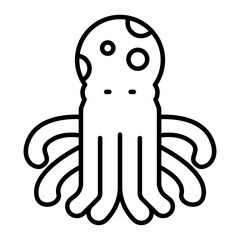 Octopus outline icon