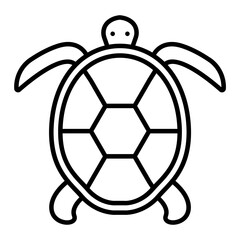 Sea turtle outline icon
