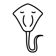 Stingray outline icon