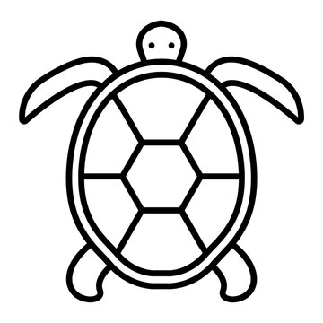 recommend clip art: Sea turtle outline icon