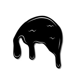 Black Liquid Drops 