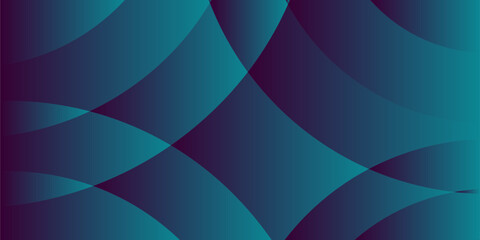 Dark teal and purple curved shapes.