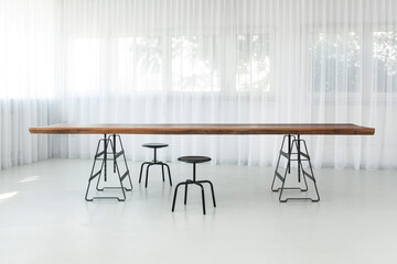modern luxury dining room interior, 3d render