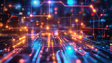 Fototapeta premium Technology Background 