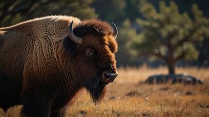 Fototapeta premium Bison Portrait