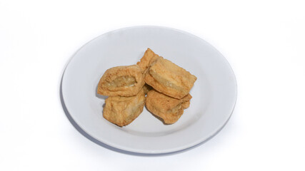 Tahu Bakso, traditional food from indonesia. Made from tofu or tahu wich filled meatballs. Asian culinary tofu meatballs