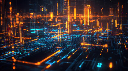 Obraz premium Technology Background 