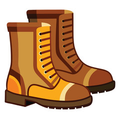 Boots vector illustration isolated on a white background