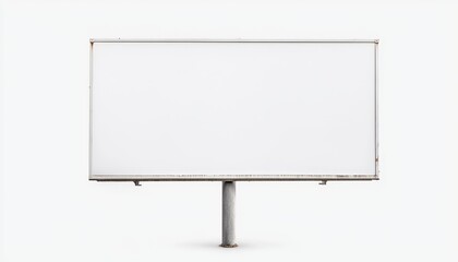 Obraz premium A backlit billboard on solid white background, single object
