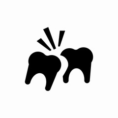 healthy teeth icon sign vector