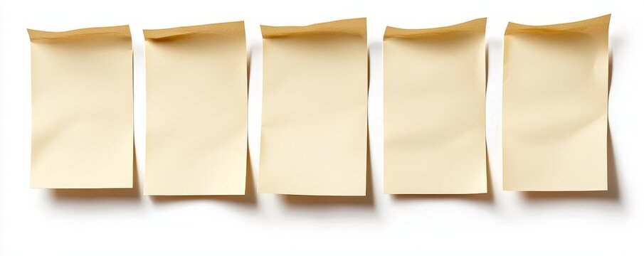 A memo board with sticky notes on solid white background, single object