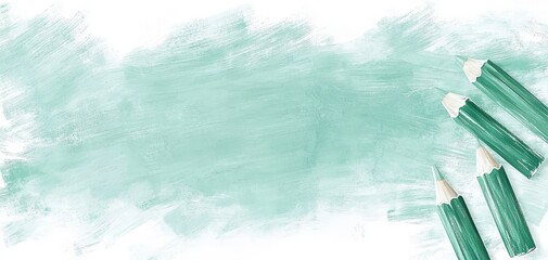 A green chalkboard on solid white background, single object