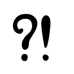 Hand Drawn Question Exclamation Mark 