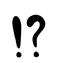 Hand Drawn Question Exclamation Mark 