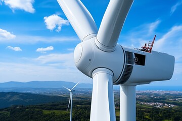 3D-rendered model of a wind turbine, where users can rotate and explore the structure from every angle, visualizing the power of renewable energy