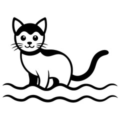 cat with a eyes