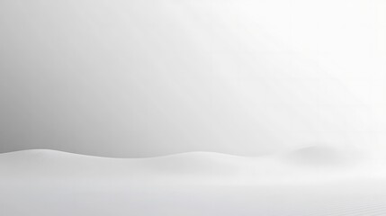 Fototapeta premium Abstract white background with a subtle curve and light ray effect.