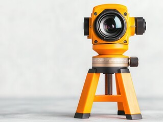 Theodolite for measuring angles in horizontal and vertical planes in construction projects, engineering tools, construction surveying
