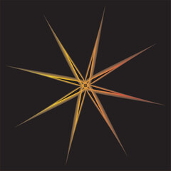 illustration of a golden star