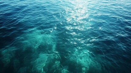 Obraz premium Serene Sunlit Ocean Surface