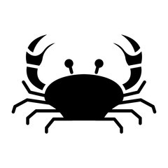Crab black icon