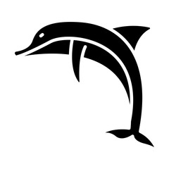 Dolphin black icon