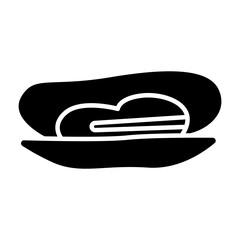 Mussel black icon
