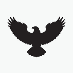 Bold Eagle Silhouette illustration design.