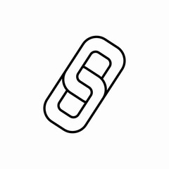 link up icon sign vector