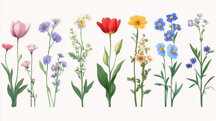 Wildflower Botanical Illustrations