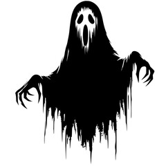 Scary ghost silhouette