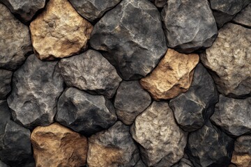Obraz premium old gray stone wall texture